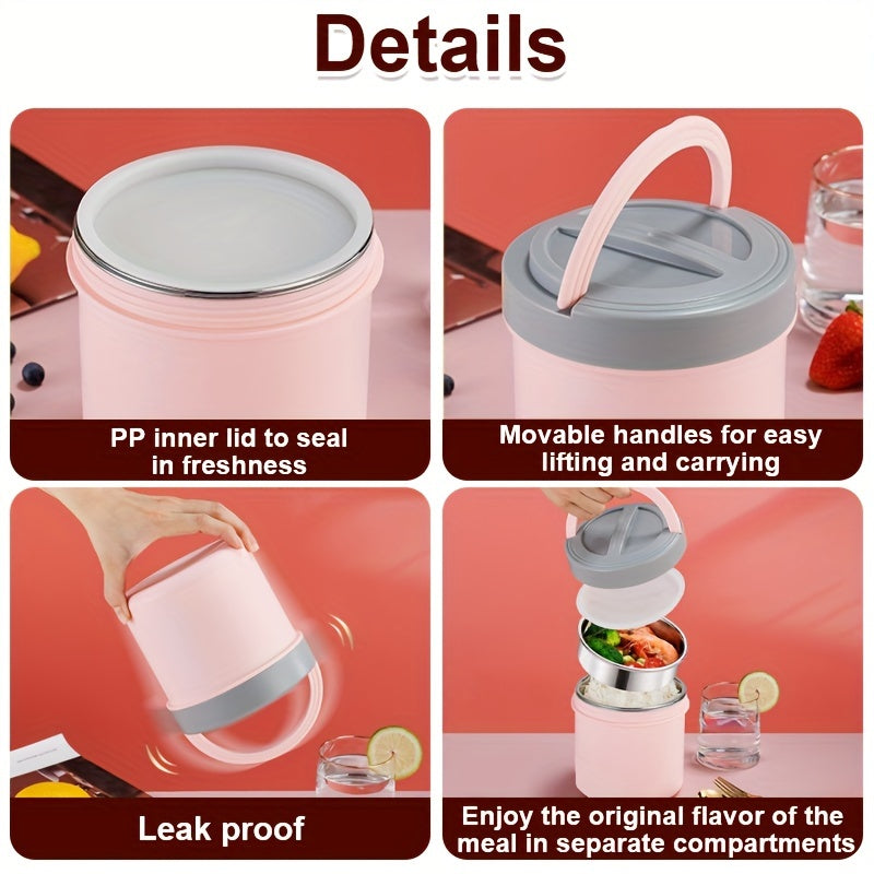 Electric Heated Stainless Steel Lunch Box-3