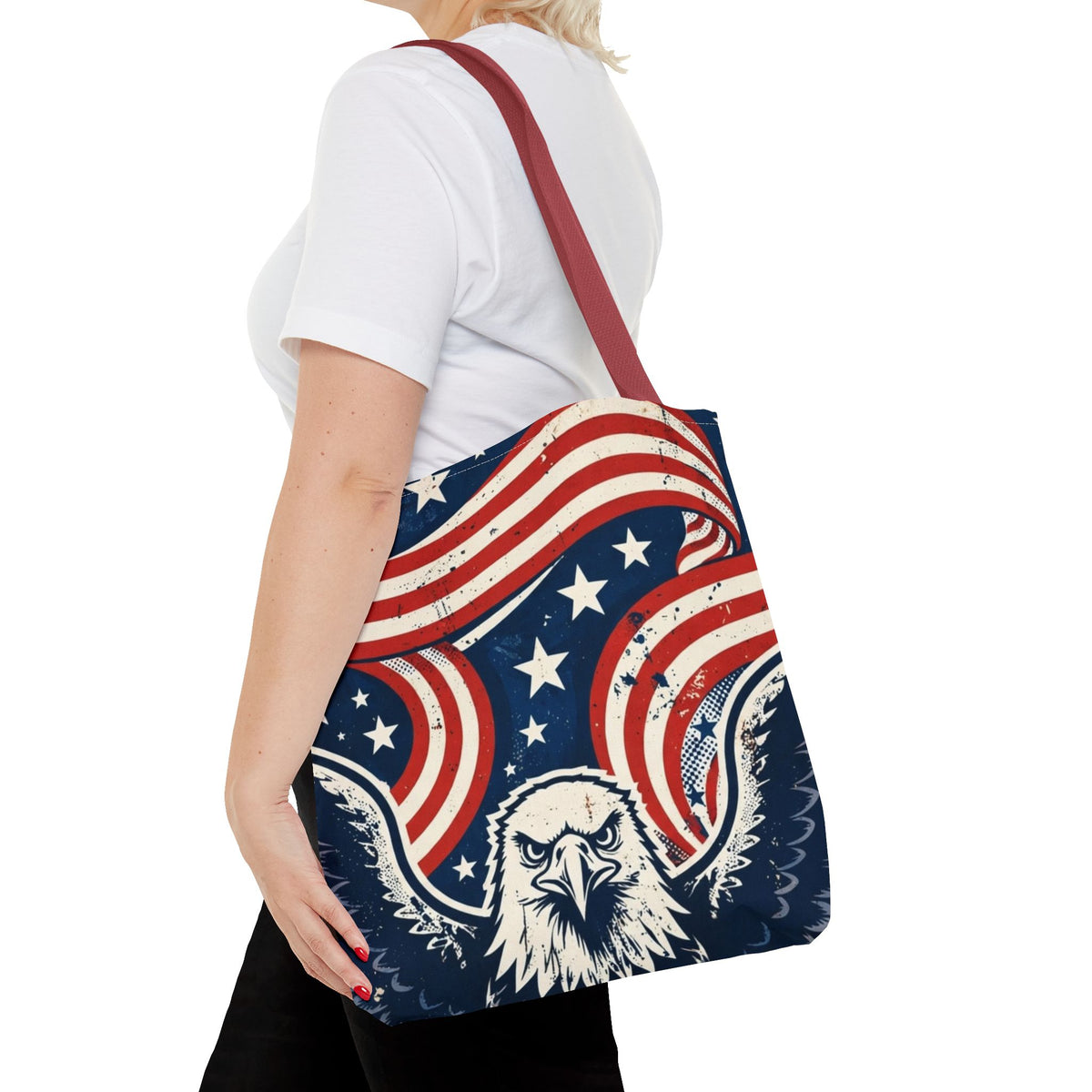 USA Eagle & Flag Tote Bag