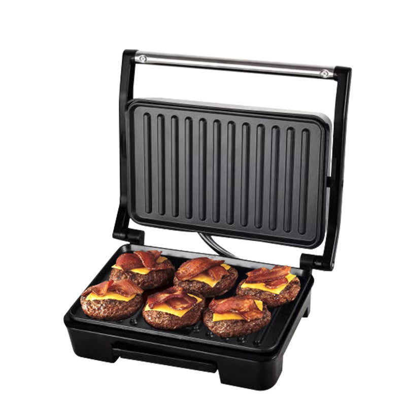 110V 750W Stainless Steel Panini Maker for Home Use