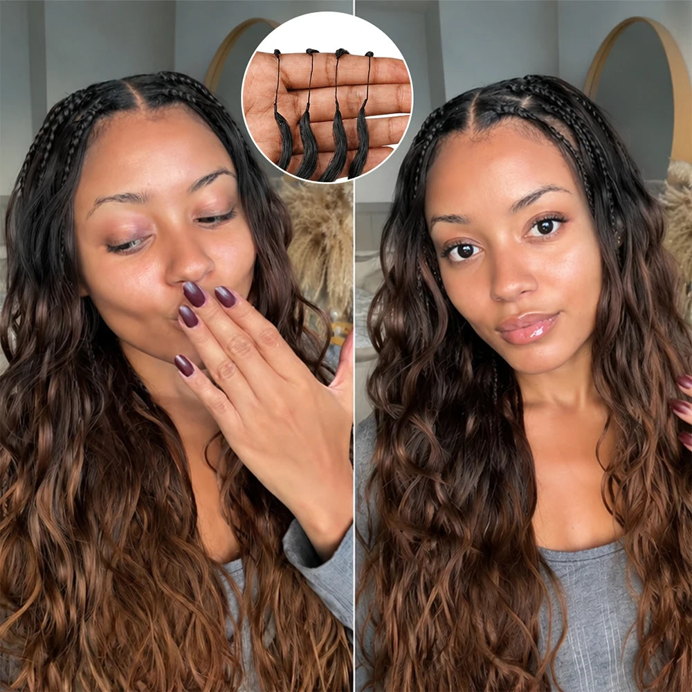 TB30 Highlight 12A Grade Human Hair Body Wave Feather Crochet