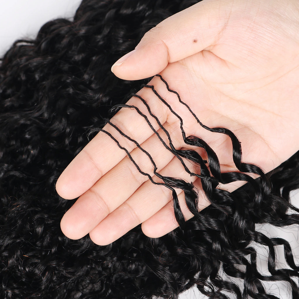 Crochet Braids Small Spirals Curly Hair Extensions Pre Separated Knotless Miracle Knot Deep Pixie Curls Crochet Hair For Women