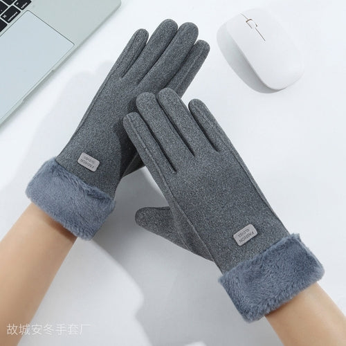 Women's Autumn and Winter Warm Gloves, Touchscreen-Compatible,