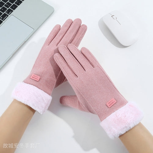Women's Autumn and Winter Warm Gloves, Touchscreen-Compatible,