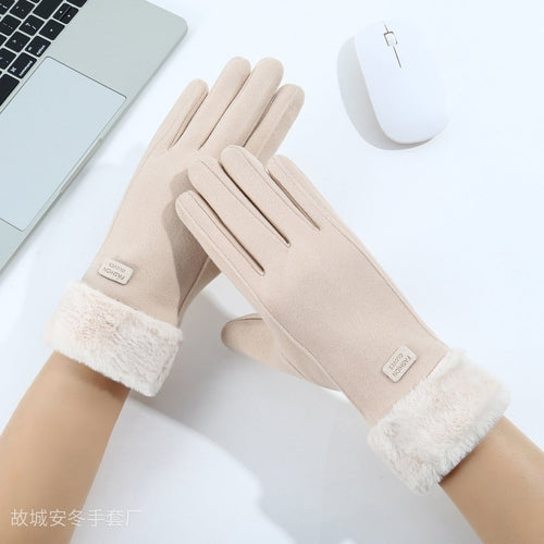 Women's Autumn and Winter Warm Gloves, Touchscreen-Compatible,