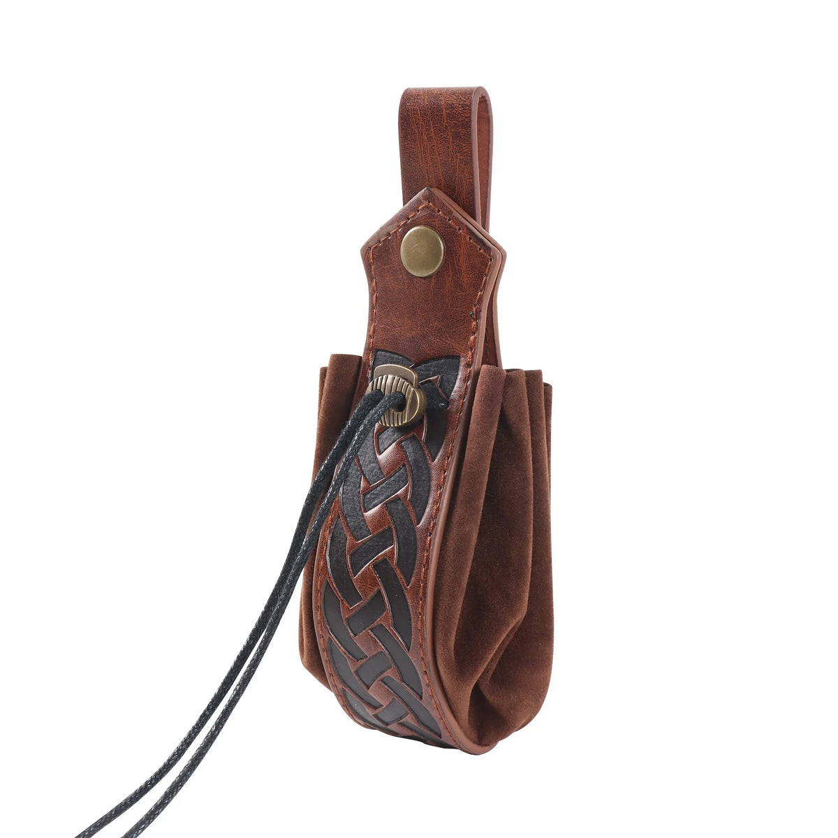 Medieval PU Leather Belt Bracers Waist Pouch Set Viking Knight Pirate