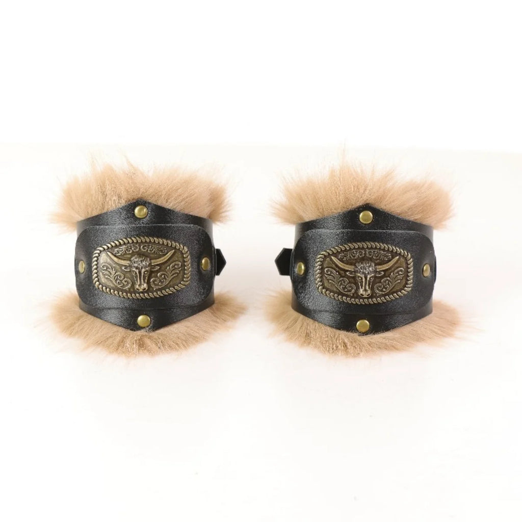 Medieval Viking PU Wrist Guards for LARP, Viking Warrior & Knight Arm