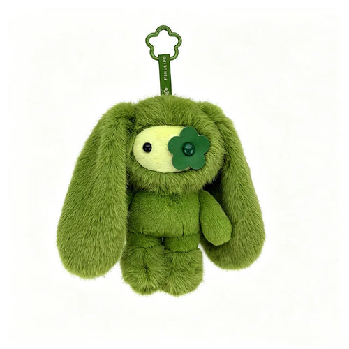 Cute Juju Rabbit Plush Keychain Flower Eye Bunny Stuffed Doll Kawaii