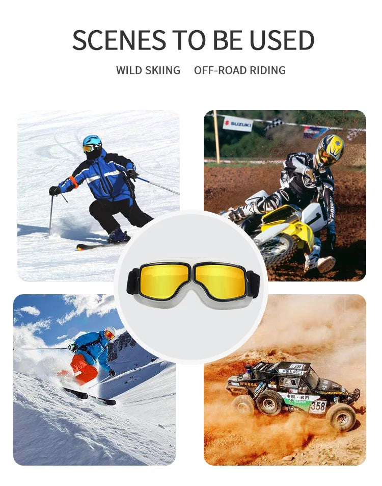 Bicycle Motorcycle Glasses Windproof Motorcycle Helmet Glasses