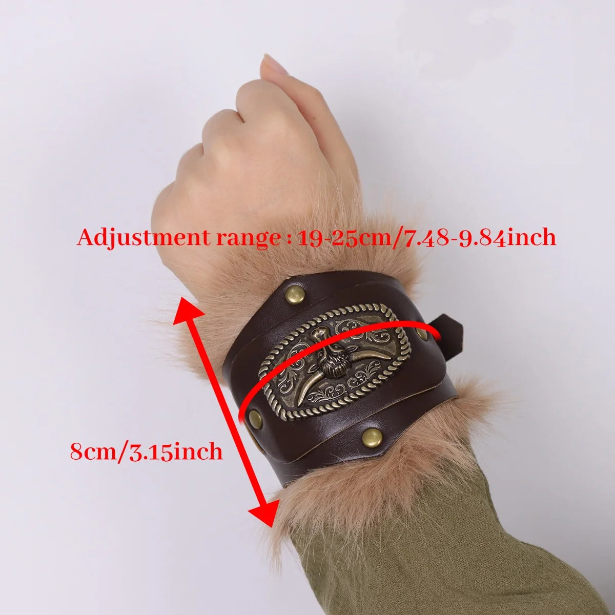 Medieval Viking PU Wrist Guards for LARP, Viking Warrior & Knight Arm