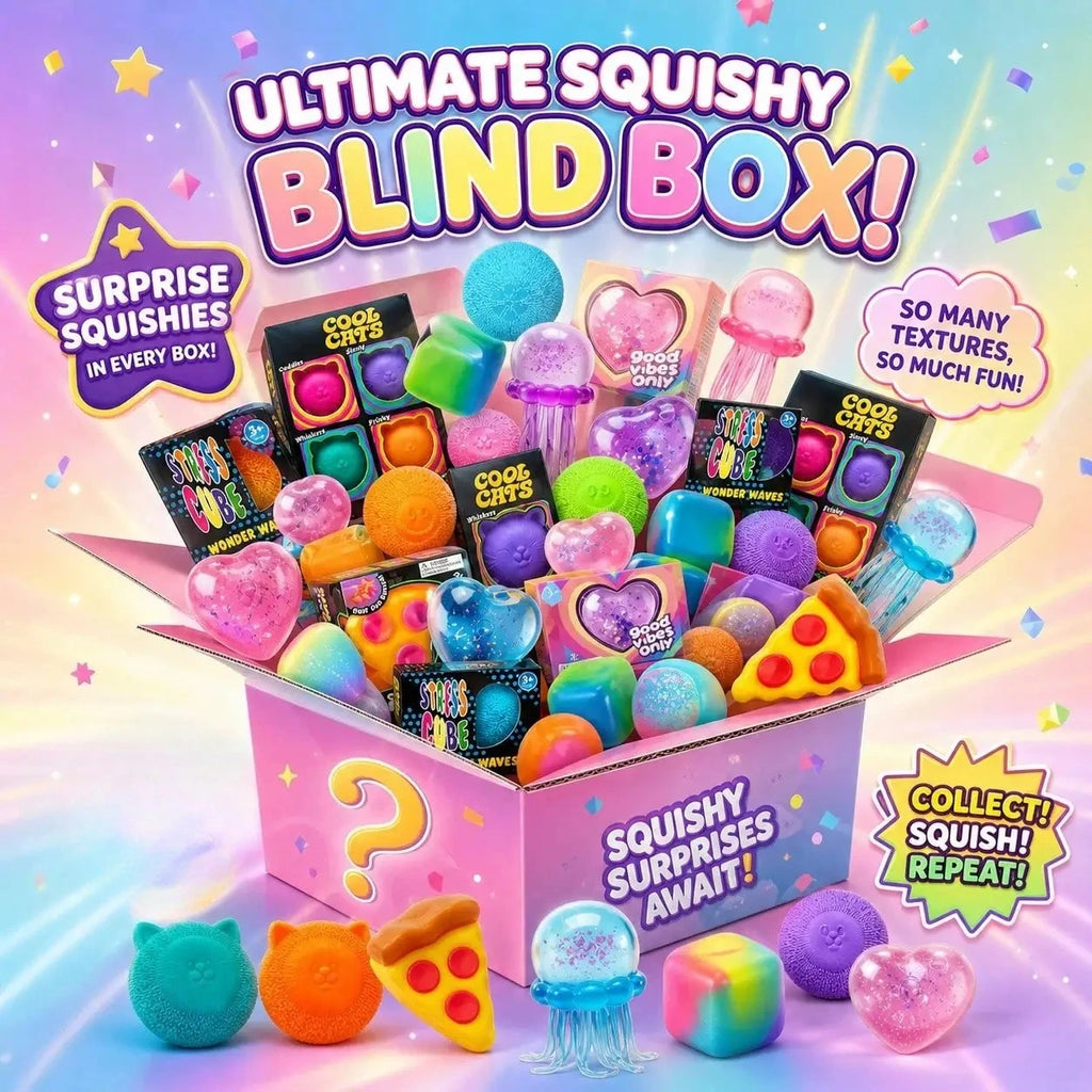 100+ Pieces Assorted Squishy Figures Blind Box Surprise Toy Slow