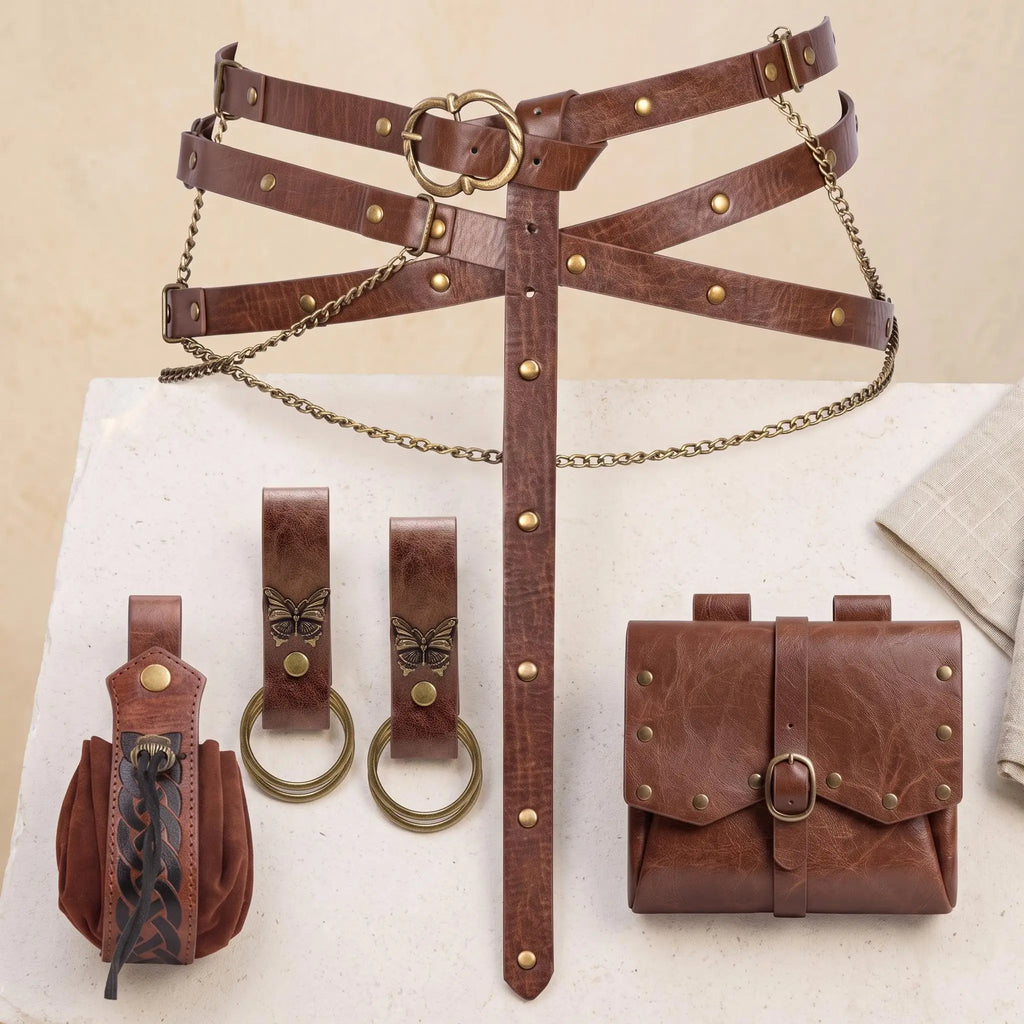 Medieval Chain Belt, Viking Costume Accessory, Renaissance Waist