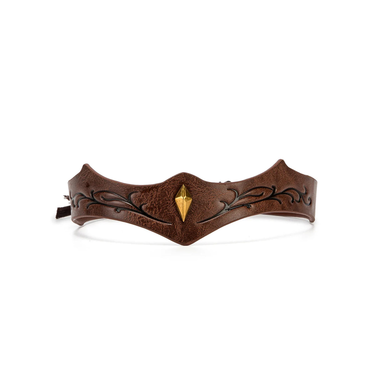 Vintage Medieval Renaissance Crown Adjustable PU Leather Headband