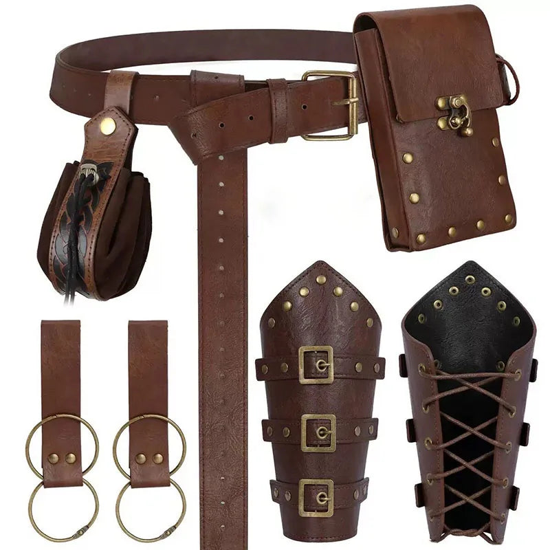 Medieval Viking Accessories Set Retro Steampunk Costume Props