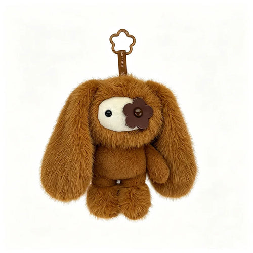 Cute Juju Rabbit Plush Keychain Flower Eye Bunny Stuffed Doll Kawaii