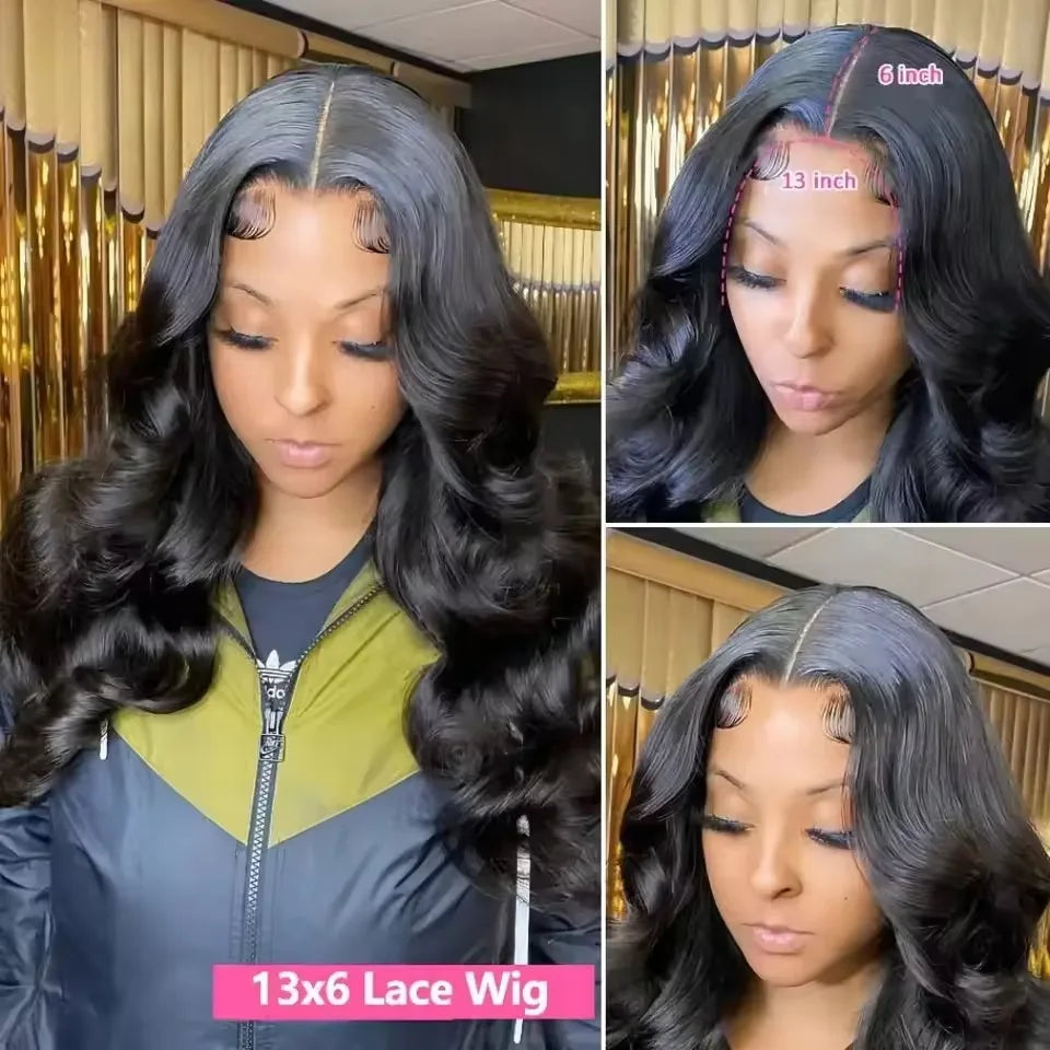 13x4 13x6 HD Body Wave Lace Front Wig 40 Inch Frontal Wigs Brazilian