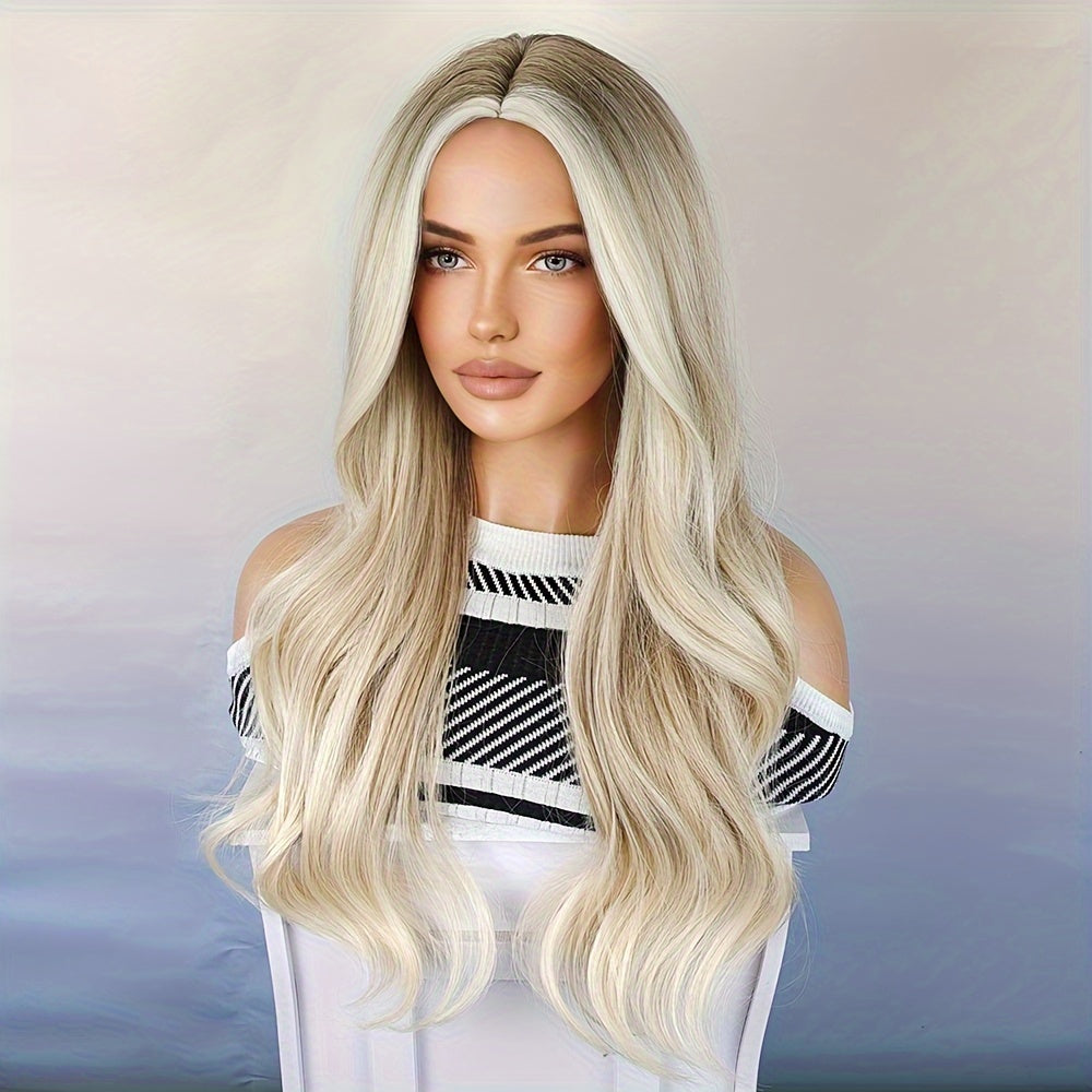 Woven Wigs: 26" Golden Curly Waves