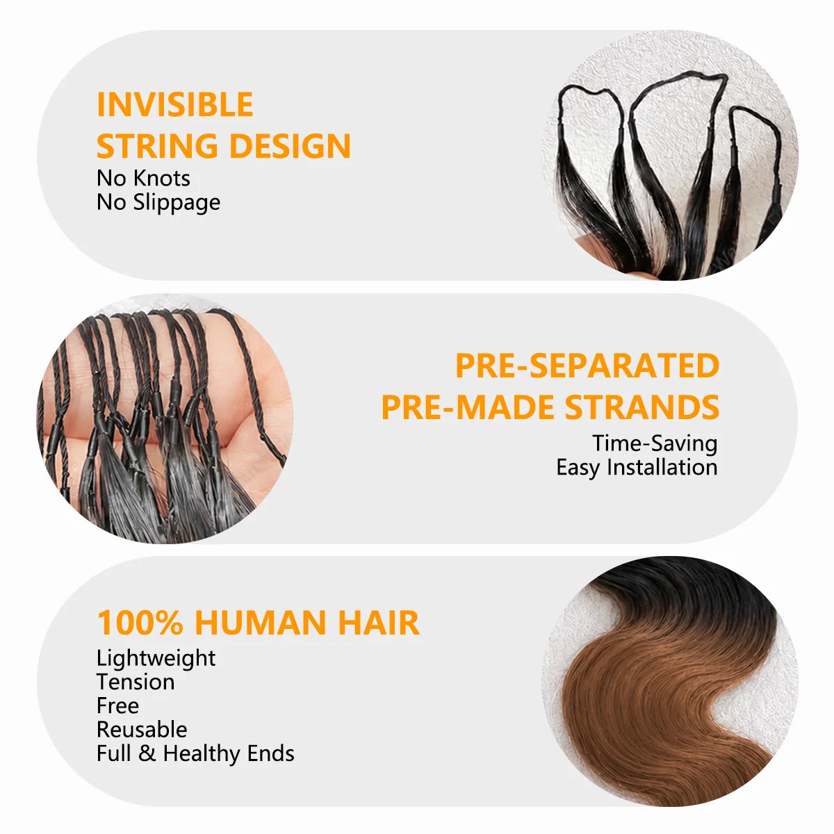TB30 Highlight 12A Grade Human Hair Body Wave Feather Crochet