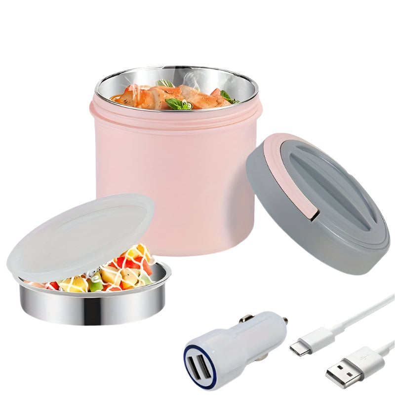 Electric Heated Stainless Steel Lunch Box – Best choice
