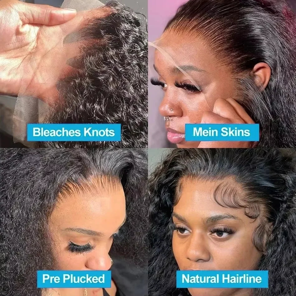 Deep Wave 13x4 Hd Lace Front Human Hair Wig 42 Inch 13x6 Hd Frontal