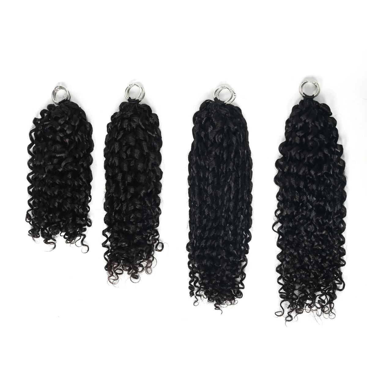 Crochet Braids Small Spirals Curly Hair Extensions Pre Separated Knotless Miracle Knot Deep Pixie Curls Crochet Hair For Women