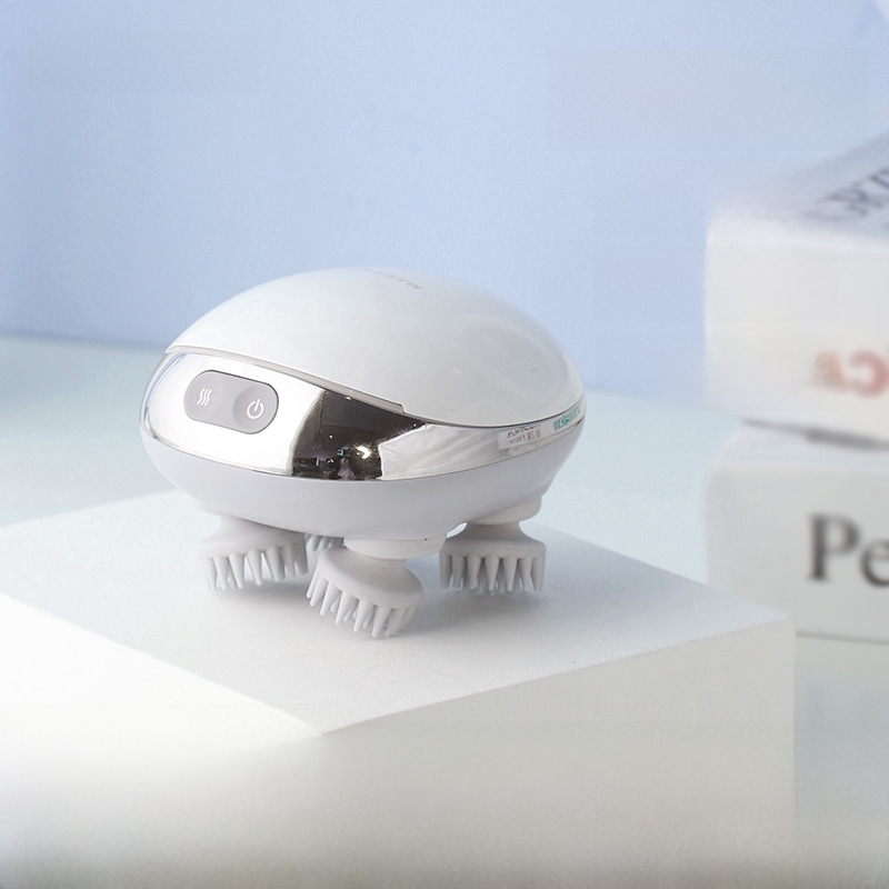 Electric Handheld Scalp Massager with Heating Function