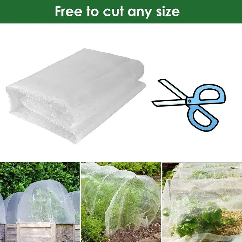 Garden Plant Insect Netting 60 Mesh Protective Cover Net Vegetable Flower Fruit Bird Proof Pest Control Garden Supplies