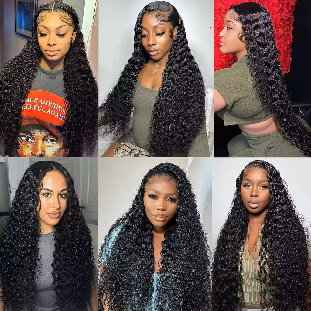 Deep Wave 13x4 Hd Lace Front Human Hair Wig 42 Inch 13x6 Hd Frontal