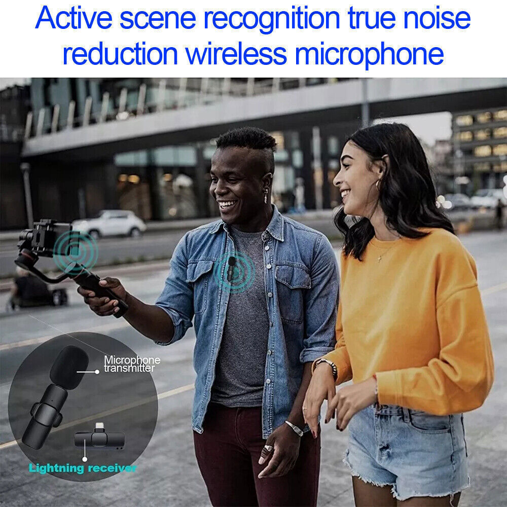 Wireless Lavalier Microphone for iPhone and Android