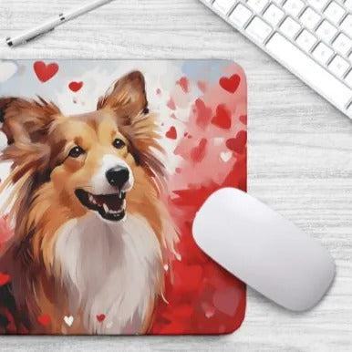 Sweetheart Dog Shetland Sheepdog Non-Slip Rubber Mousepad