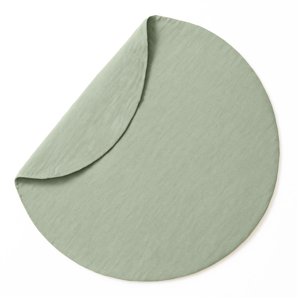 Organic Cotton Activity Mat Havane - Green