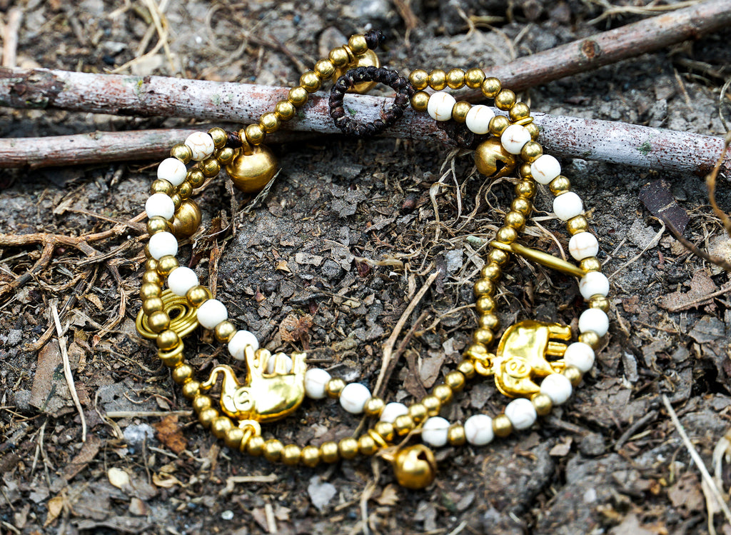Boho Brass Elephant Bracelets