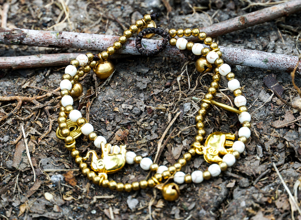 Boho Brass Elephant Bracelets
