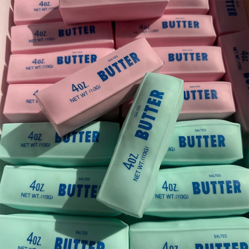 Butter Stick Squishy Stress Ball Fidget Toy Crunchy Squeeze Round