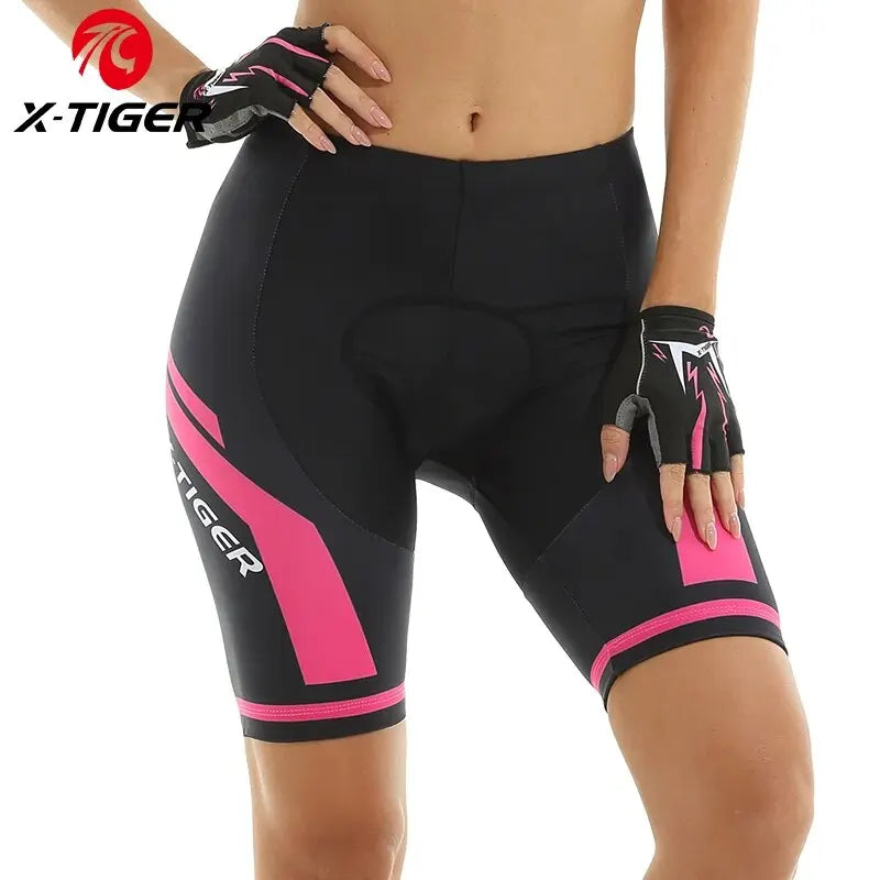 X-TIGER Women Cycling Shorts 3D Gel Padded Shockproof MTB Mountian