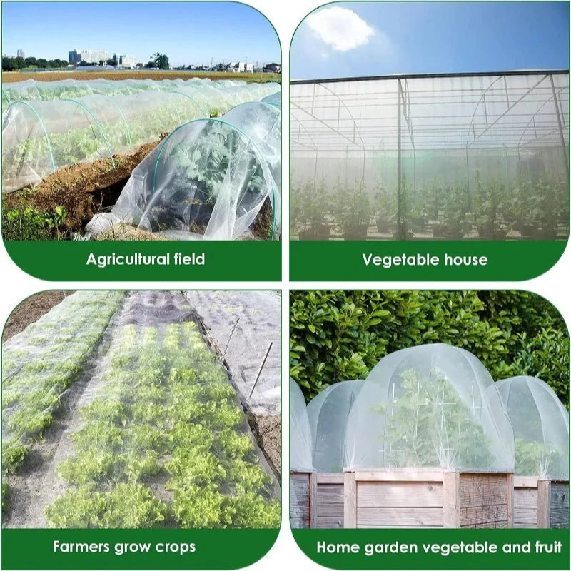 Garden Plant Insect Netting 60 Mesh Protective Cover Net Vegetable Flower Fruit Bird Proof Pest Control Garden Supplies