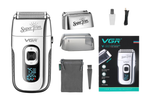 Rechargeable Electric Shaver and Beard Trimmer Set
