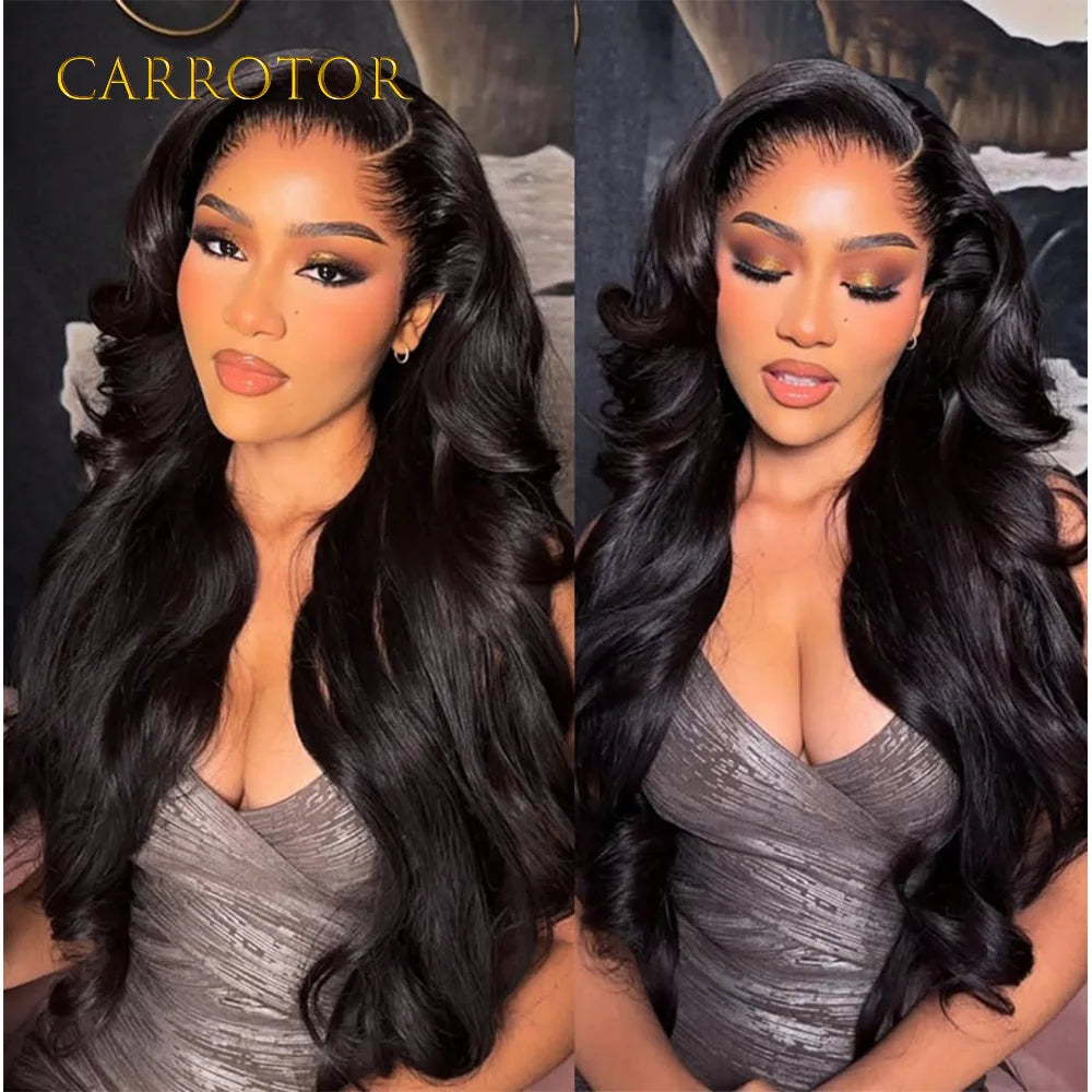 Lagos Hairline Wig 13x4 Invisible Lace Frontal Wig 250 Density Loose Deep Wave Human Hair Glueless Wigs Preplucked For Woman