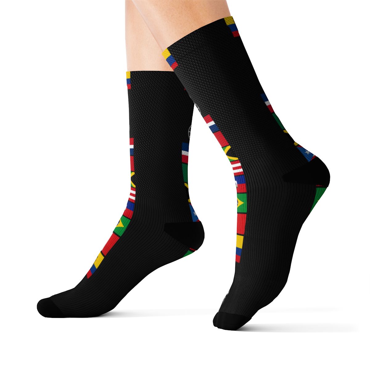 Global Roots Flag Stripe Socks