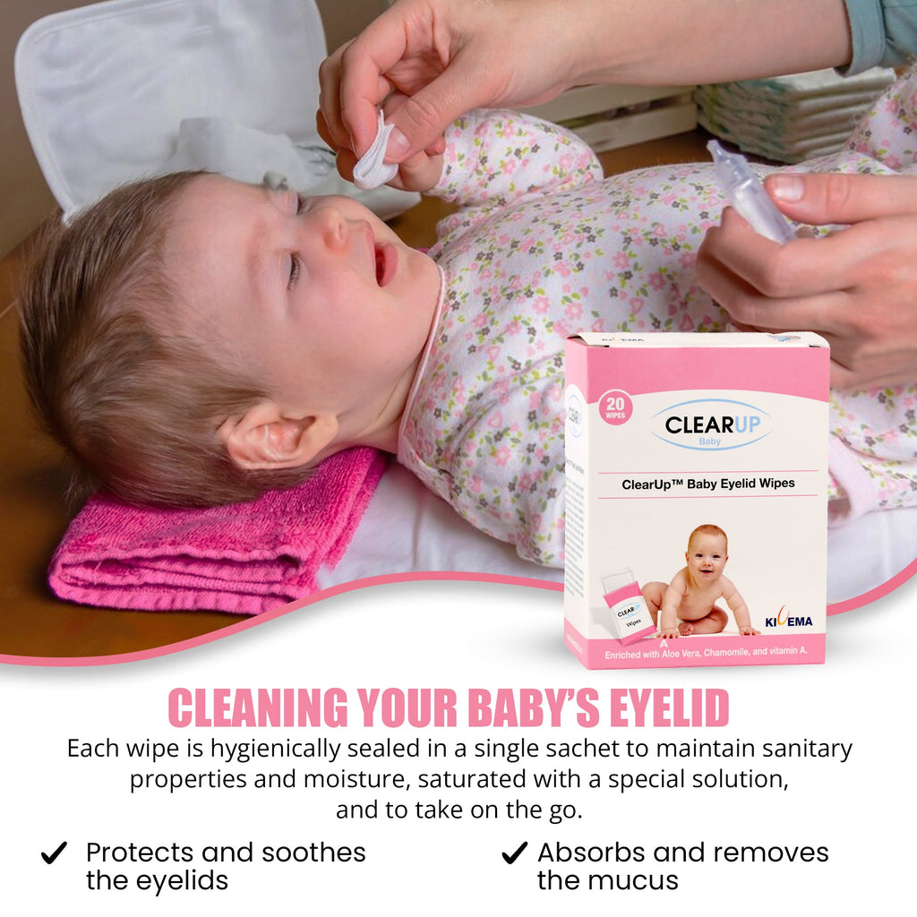 Baby Eyelid Wipes - Soothing Care for Delicate Eyes (20-Unit Pack)