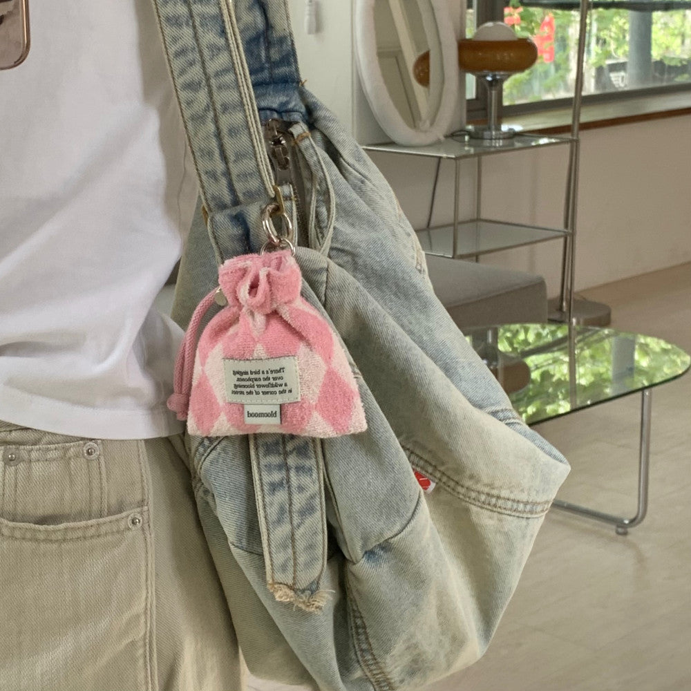 Bloomood Terry Check AirPods/Buds Pouch