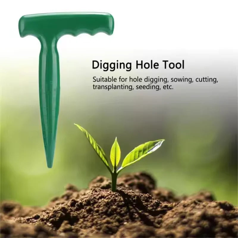 1pc Handheld Garden Hole Puncher Clear Scale Planting Tools