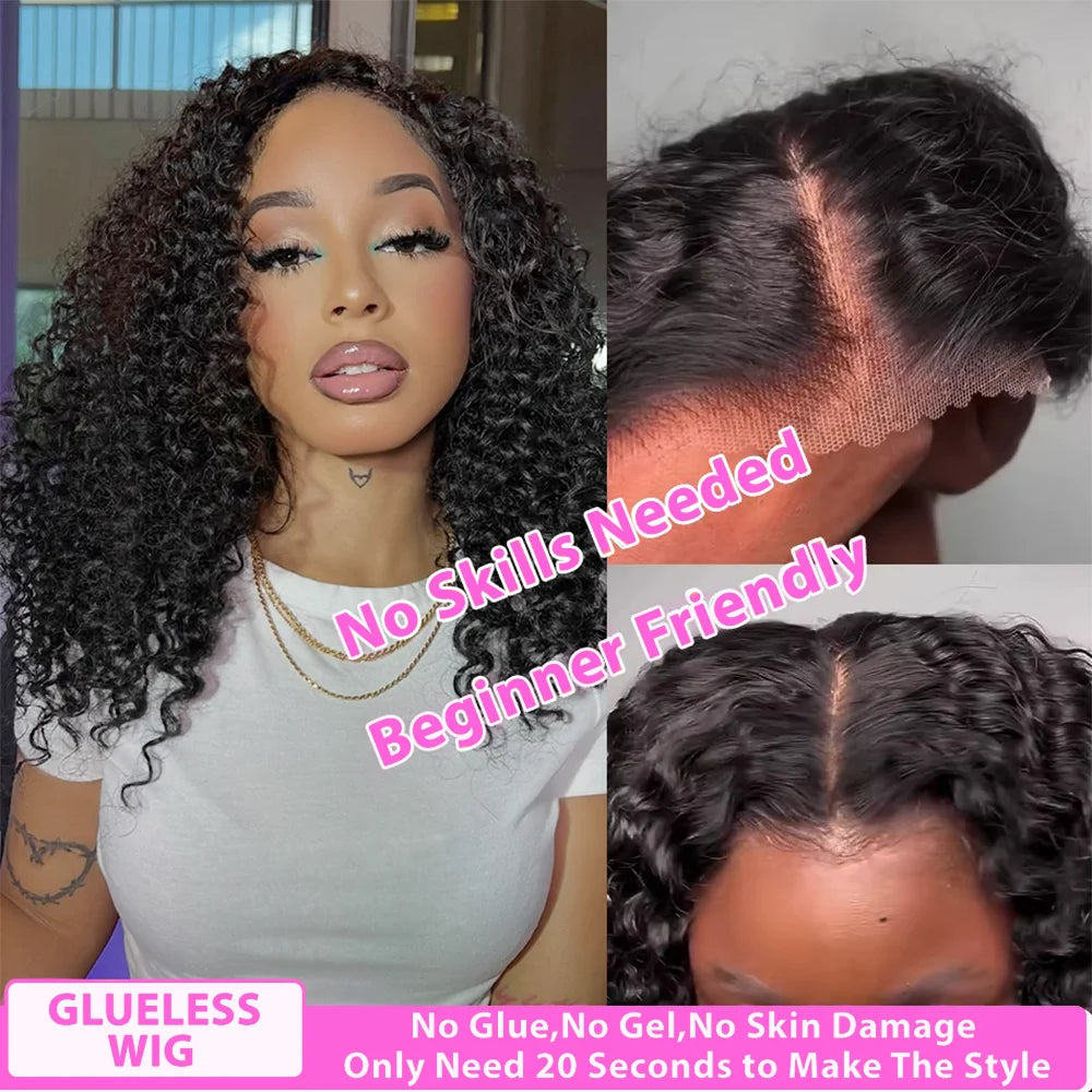 250 Density Deep Wave Wigs 13x6 HD Lace Front Human Hair Wig