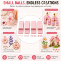 4PCS 3D Print Clay Gel Ball Maker Tool, Nail Art Bead Roller for 3D Gel Flowers | Polymer Clay Roller 2mm 3mm 4mm 5mm