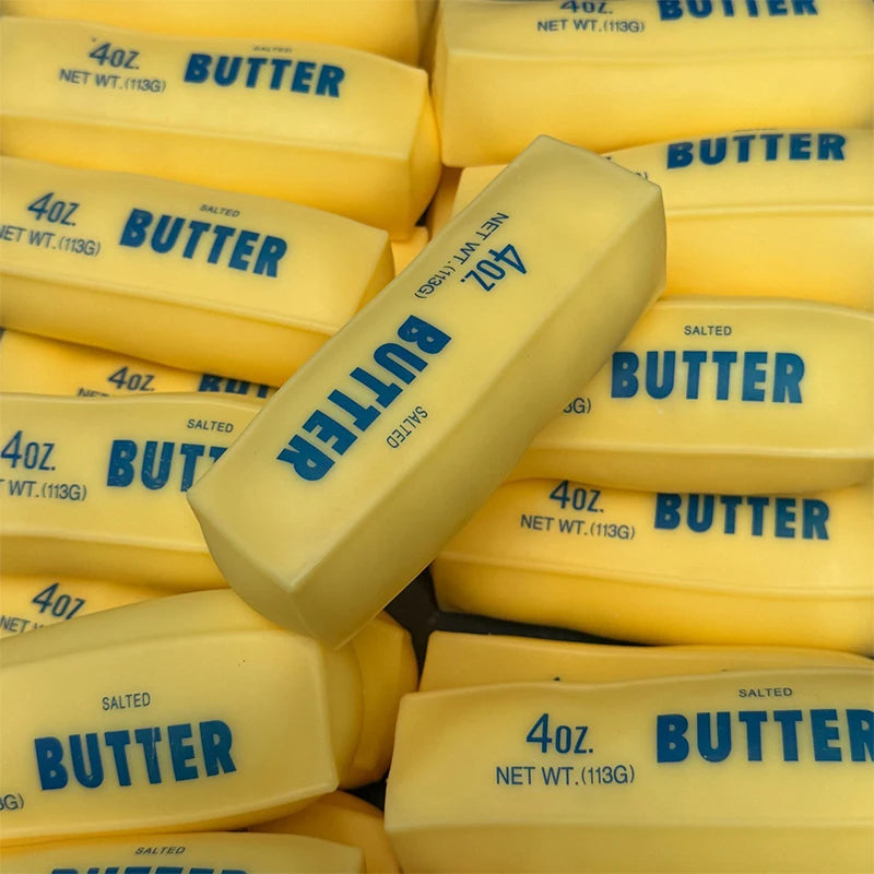 Butter Stick Squishy Stress Ball Fidget Toy Crunchy Squeeze Round