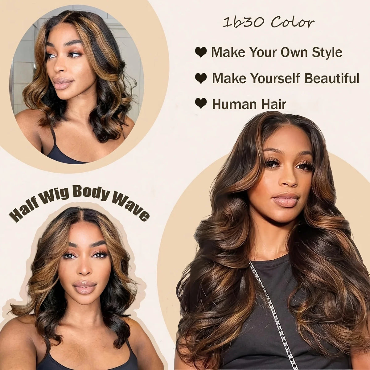 P1B30 Body Wave Highlight Ombre Human Hair Wigs 230 Density 13x6 HD Lace Frontal Wigs Pre Plucked Brazilian 13X4 Lace For Women