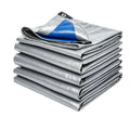 Heavy Duty Tarp Cover Waterproof Tarpaulin UV Resistant Protective Cover with Grommet for Garden Porch Emergency Rain Shelter